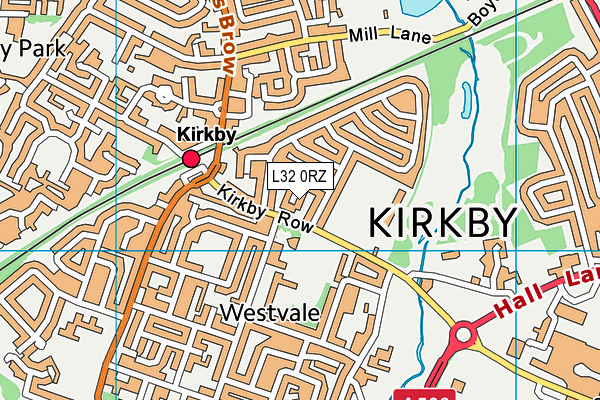 L32 0RZ map - OS VectorMap District (Ordnance Survey)