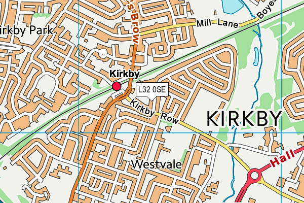 L32 0SE map - OS VectorMap District (Ordnance Survey)