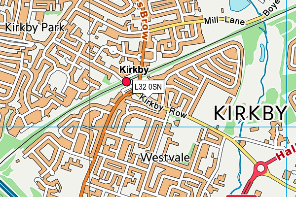 L32 0SN map - OS VectorMap District (Ordnance Survey)