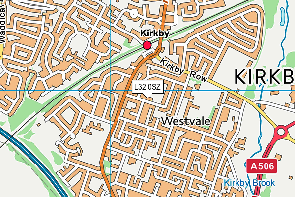 L32 0SZ map - OS VectorMap District (Ordnance Survey)