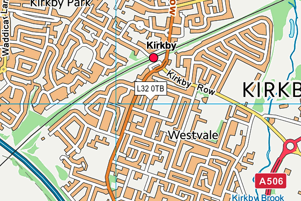 L32 0TB map - OS VectorMap District (Ordnance Survey)