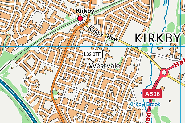 L32 0TF map - OS VectorMap District (Ordnance Survey)