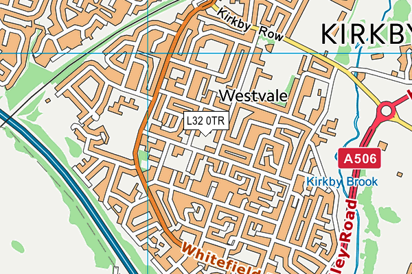 L32 0TR map - OS VectorMap District (Ordnance Survey)