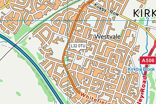 L32 0TU map - OS VectorMap District (Ordnance Survey)