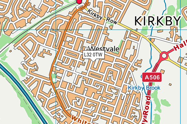 L32 0TW map - OS VectorMap District (Ordnance Survey)