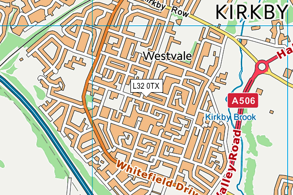 L32 0TX map - OS VectorMap District (Ordnance Survey)