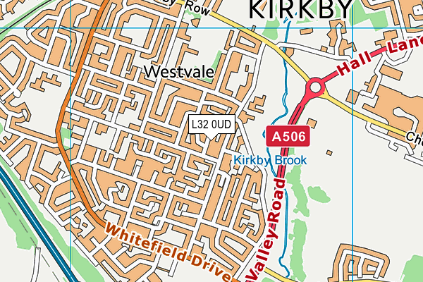 L32 0UD map - OS VectorMap District (Ordnance Survey)
