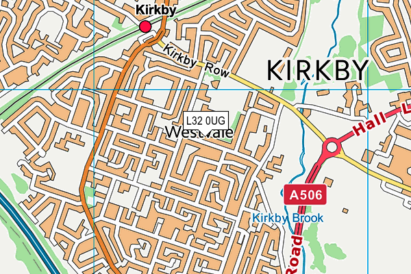 L32 0UG map - OS VectorMap District (Ordnance Survey)