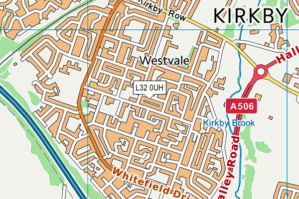 L32 0UH map - OS VectorMap District (Ordnance Survey)