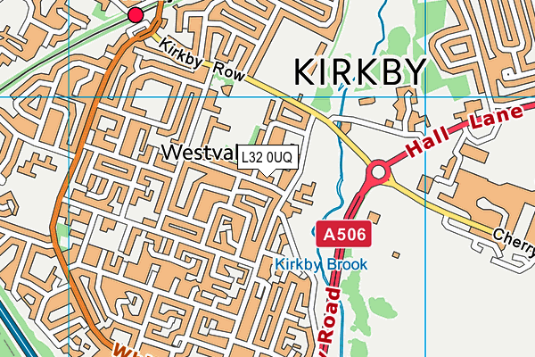 L32 0UQ map - OS VectorMap District (Ordnance Survey)