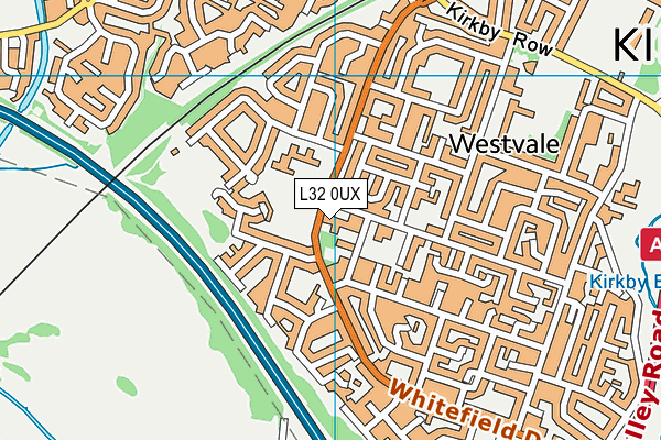 L32 0UX map - OS VectorMap District (Ordnance Survey)