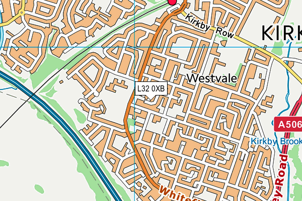 L32 0XB map - OS VectorMap District (Ordnance Survey)