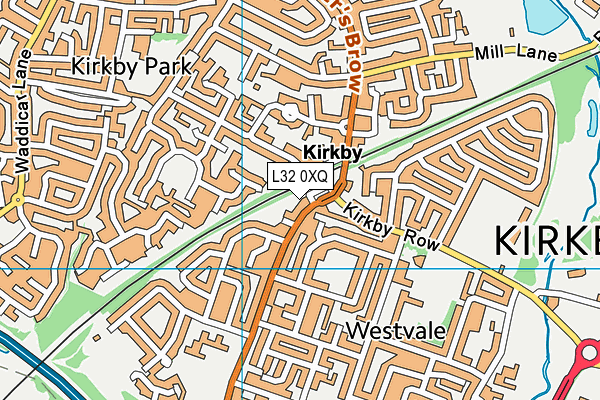 L32 0XQ map - OS VectorMap District (Ordnance Survey)