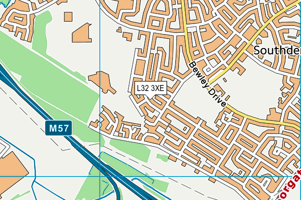 L32 3XE map - OS VectorMap District (Ordnance Survey)