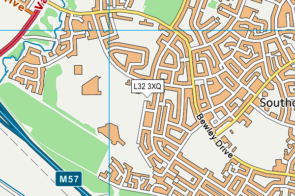 L32 3XQ map - OS VectorMap District (Ordnance Survey)