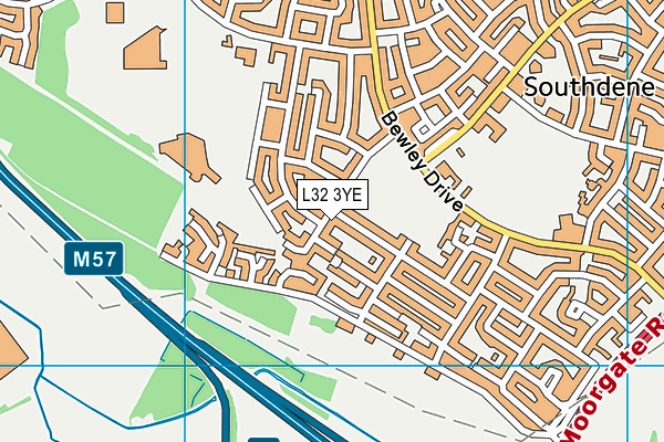 L32 3YE map - OS VectorMap District (Ordnance Survey)