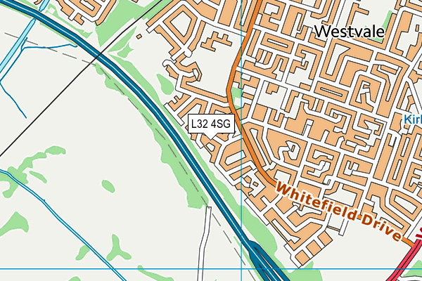 L32 4SG map - OS VectorMap District (Ordnance Survey)