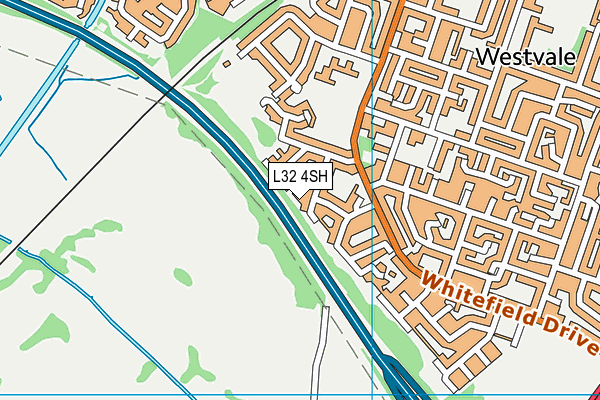 L32 4SH map - OS VectorMap District (Ordnance Survey)