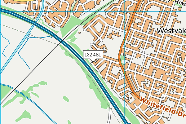 L32 4SL map - OS VectorMap District (Ordnance Survey)
