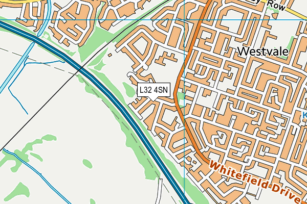 L32 4SN map - OS VectorMap District (Ordnance Survey)