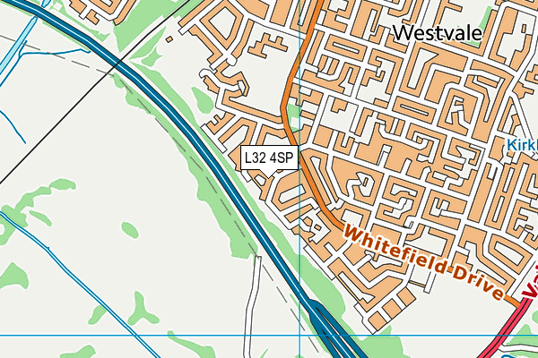 L32 4SP map - OS VectorMap District (Ordnance Survey)