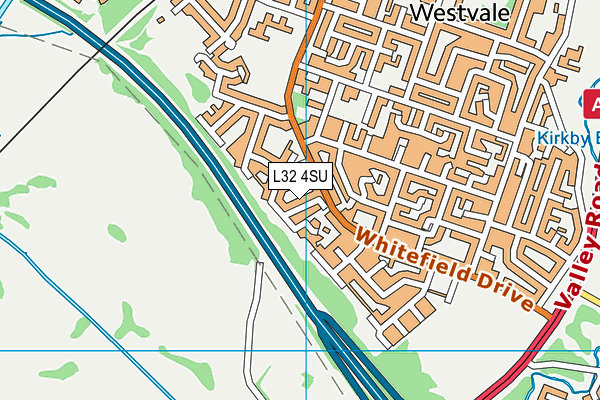 L32 4SU map - OS VectorMap District (Ordnance Survey)