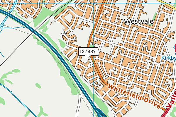 L32 4SY map - OS VectorMap District (Ordnance Survey)