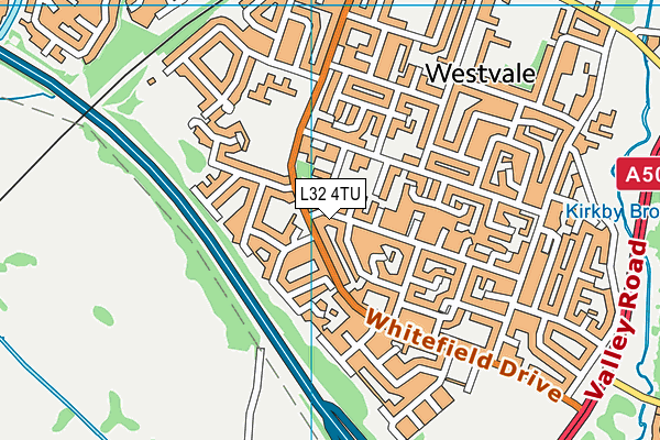 L32 4TU map - OS VectorMap District (Ordnance Survey)