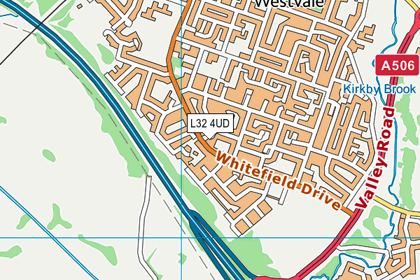L32 4UD map - OS VectorMap District (Ordnance Survey)
