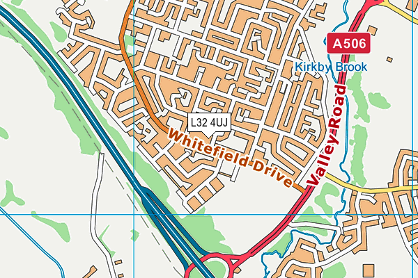 L32 4UJ map - OS VectorMap District (Ordnance Survey)