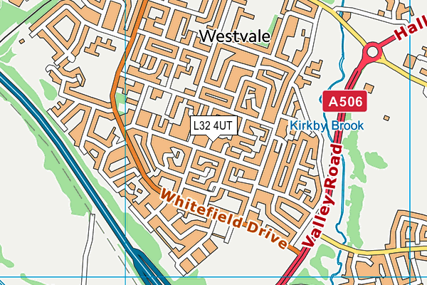 L32 4UT map - OS VectorMap District (Ordnance Survey)