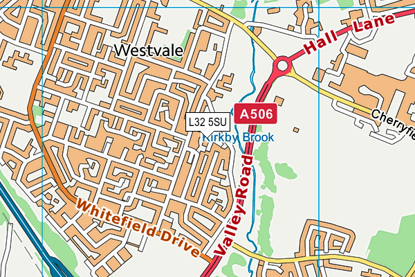 L32 5SU map - OS VectorMap District (Ordnance Survey)