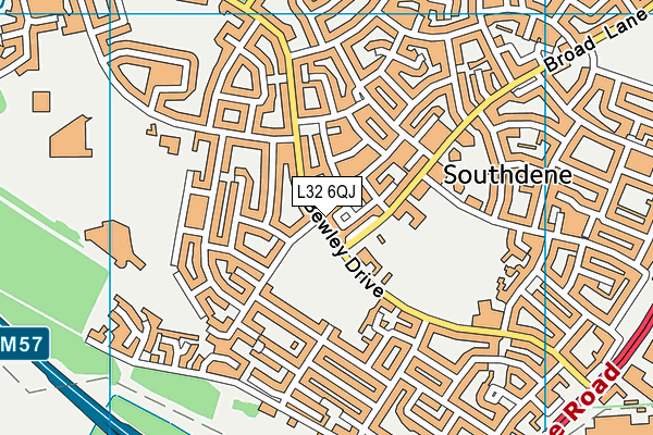 L32 6QJ map - OS VectorMap District (Ordnance Survey)