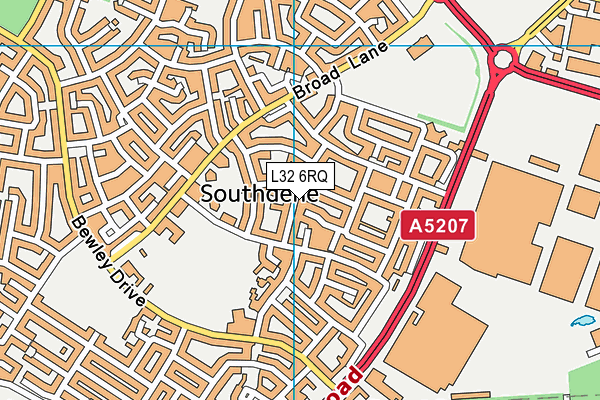 L32 6RQ map - OS VectorMap District (Ordnance Survey)