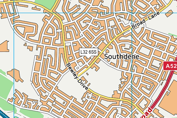 L32 6SS map - OS VectorMap District (Ordnance Survey)