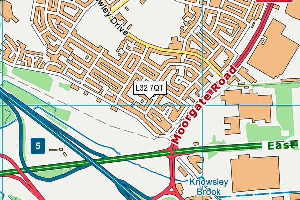 L32 7QT map - OS VectorMap District (Ordnance Survey)