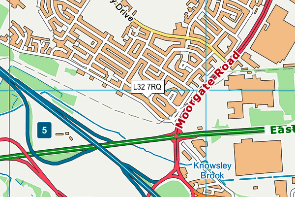 L32 7RQ map - OS VectorMap District (Ordnance Survey)