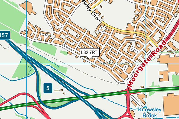 L32 7RT map - OS VectorMap District (Ordnance Survey)