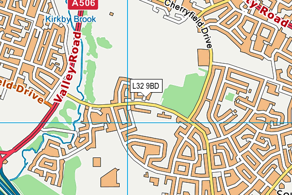 L32 9BD map - OS VectorMap District (Ordnance Survey)