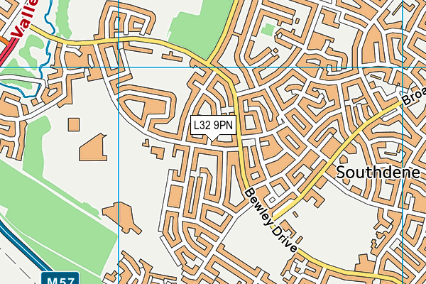 L32 9PN map - OS VectorMap District (Ordnance Survey)