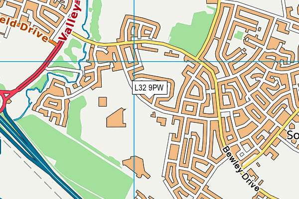 Activate map (L32 9PW) - OS VectorMap District (Ordnance Survey)