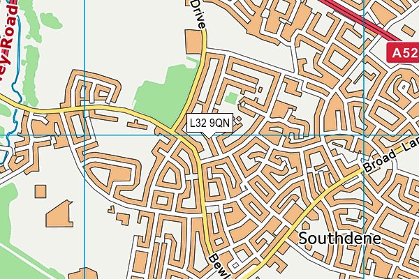 L32 9QN map - OS VectorMap District (Ordnance Survey)