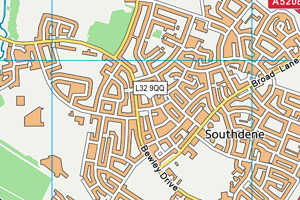 L32 9QQ map - OS VectorMap District (Ordnance Survey)