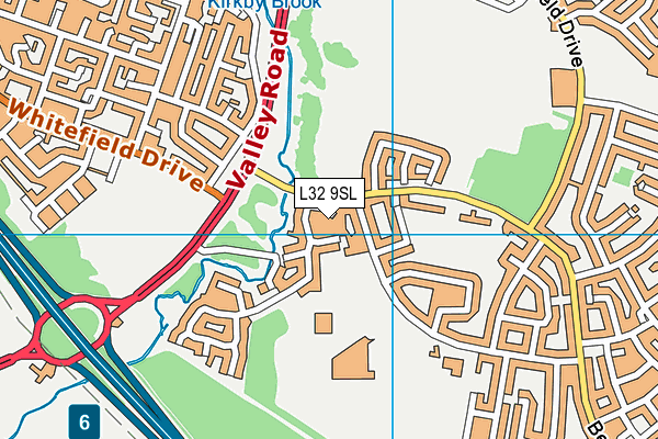 L32 9SL map - OS VectorMap District (Ordnance Survey)
