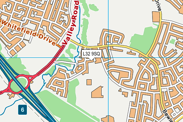 L32 9SQ map - OS VectorMap District (Ordnance Survey)