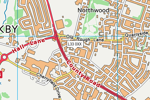 L33 0XX map - OS VectorMap District (Ordnance Survey)
