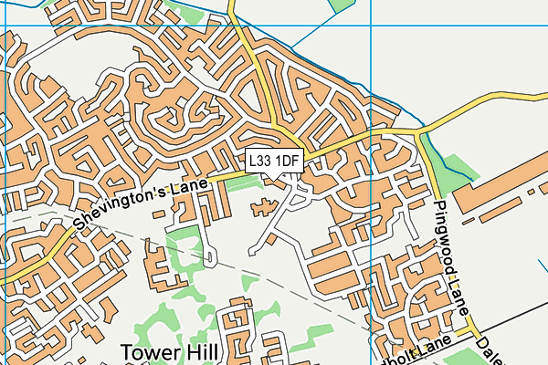 L33 1DF map - OS VectorMap District (Ordnance Survey)