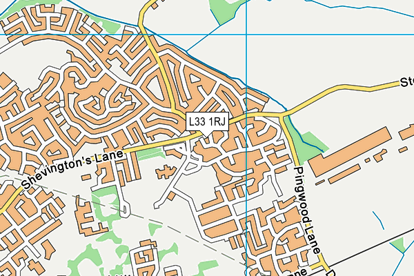 L33 1RJ map - OS VectorMap District (Ordnance Survey)