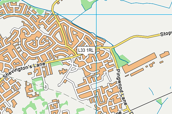 L33 1RL map - OS VectorMap District (Ordnance Survey)