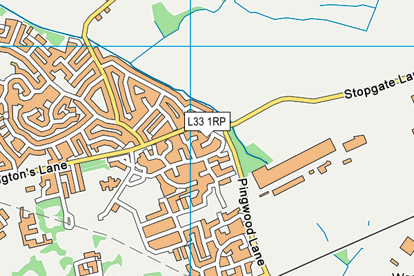 L33 1RP map - OS VectorMap District (Ordnance Survey)